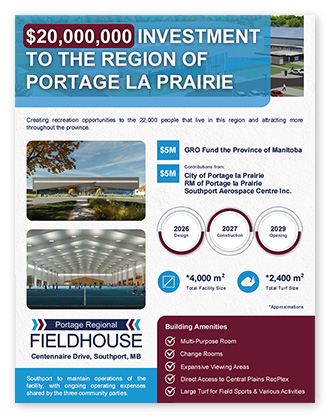 Portage Regional Fieldhouse Engagement Session Infographic